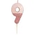 Bougie 9 Glitter Rose Gold
