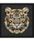 Tissu carré jacquard 48x48 cm tigre