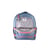 Sac à dos scolaire - POL FOX Happy Jean - Bleu marine - poche réversible, 2 compartiments, motif fleurs