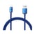 Baseus Câble Lightning vers USB 20W Modèle Crystal Shine Charge et Synchronisation 1,2m Bleu