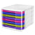 Bloc de classement rangement documents 8 tiroirs Happy Multicolore - CEP