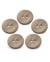 Lot de 5 boutons Nacre Colorée