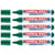 Lot de 5 marqueurs pour tableaux blancs EDDING 660 - Vert - Pointe ronde 1,5-3 mm