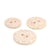 Bouton rond coquilles d'œufs 2 trous ivoire
