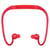 Casque Sport Étanche Sans Fil Avec Emplacement Micro SD Jusqu'à 8GB Rose Rouge YONIS