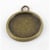 MégaCréa - Médaillon en métal rond Modèle intermédiaire Bronze