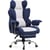 Chaise gaming - GTPLAYER - ergonomique - repose-pieds - bleu foncé blanc