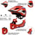 Casque Intégral IKON – Design Éblouissant Rouge et Bleu pour Protection Optimale - Kiddimoto