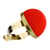 Bracelet porte-épingles métallique - Rouge