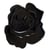 Ecusson thermocollant Rose noir 4cmx5cm