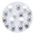 100 Perles CABOCHON Rond Argenté Acrylique à coller Diametre 6 mm - Creation Diy