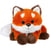 Peluche - Peluche Floppy Choopy Renard Roux – 22 cm
