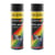 Lot de 2 sprays de peinture - noir mat - Motip