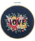 Kit de Broderie "LOVE" avec Cercle en Bois de 15 cm - Trimits 47 Love