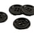 Lot de 3 boutons 100% nacre ronds noir