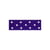 Disquette 25m ruban double face à pois violet 15mm