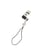 Muvit Adaptateur Charge et Sync MicroUSB Vers Lightning Avec Attache porte-clé Gris