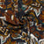 Tissu Crêpe de Viscose Clara fleurs sur fond Bleu marine