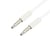 Avizar Câble Audio Auxiliaire Double Jack Mâle / Mâle 3.5mm Longueur 1m Blanc