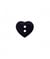 Carte de 3 boutons Coeur 2 trous Bleu marine 15mm - Union Knopf Bleu