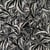 Tissu Rayonne Viscose extensible Anaya feuilles Noir sur fond Ecru