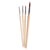 Set de 4 pinceaux scolaires synthétiques (1++3+6+10)