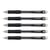 Porte-mine UNI-BALL Shalaku M5100 Grip - 0,5 mm - Noir - Lot de 5