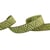 Bobine 15m ruban géométrique métal vert kaki clair 15mm