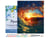 Peinture par Numéro Figured'Art avec Cadre - Vague et coucher de soleil - Kit de Loisir Créatif DIY Numéro d'Art Complet - 40x50cm toile tendue sur châssis