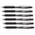 Lot de 6 Stylos à bille rétractables PENTEL WOW BK440 - Noir - Pointe ogive