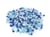 500 Perles de rocaille bleu et blanc - mélange multicolore Diamètre 4 mm 6/0 - creation bijoux