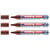 Lot de 3 marqueurs pour tableaux blancs - EDDING - Pointe moyenne 1,5-3 mm - Marron