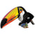 Eugy 3D Modèle: OISEAU / TOUCAN 10,8x5x6cm, en carton, en boîte, 6+