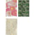 MégaCréa DIY - Papier Washi Feuille adhésif Imprimé doré 7x10cm 3 pièces