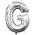 Ballon Lettre G Argent (33 cm)