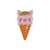 Ecusson thermocollant animaux glaces cochon 2,3cm x 4,2cm