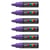 Lot de 6 Marqueurs pointe large biseautée POSCA PC8K 8mm Violet POSCA