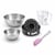 Set à pâtisserie 1 moule à savarin antiadhésif 2 bols à mixer 1 verre mesureur et 1 spatule Zenker Black Metallic