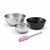 Set de 4 ustensiles de pâtisserie moule à gâteaux bols et spatule Black metallic Black mettallic Zenker  Black mettallic