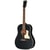 Gibson J-45 Century 12-Fret Ebony - Guitare folk acoustique - Ébène - Étui inclus