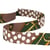 Bobine 15m Ruban foulard Vert et marron