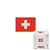 Kit mosaïque DIY pixel art - Drapeau Suisse - Mini