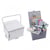 Boîte à couture carrée L26xH19cm coq