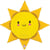 Ballon Aluminium Hélium Géant - Soleil d'Été 78 cm