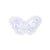 Ecusson thermocollant en dentelle papillon 3,6cm x 3,4cm