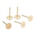 20 Clous de Boucles d'oreilles metal doré en Acier Inoxydable 304 Tête plate 6 mm - puce
