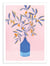 Affiche 30 x 40 cm - Blue branches - Kristian Gallagher