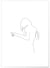 Affiche Line Art Women 6 | A3 : 29,7x42cm