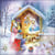 Lot de 4 serviettes en papier découpage collage 33 cm CRECHE DE NOEL NO 201