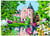 Canevas antique Le castel fleuri 45x60cm